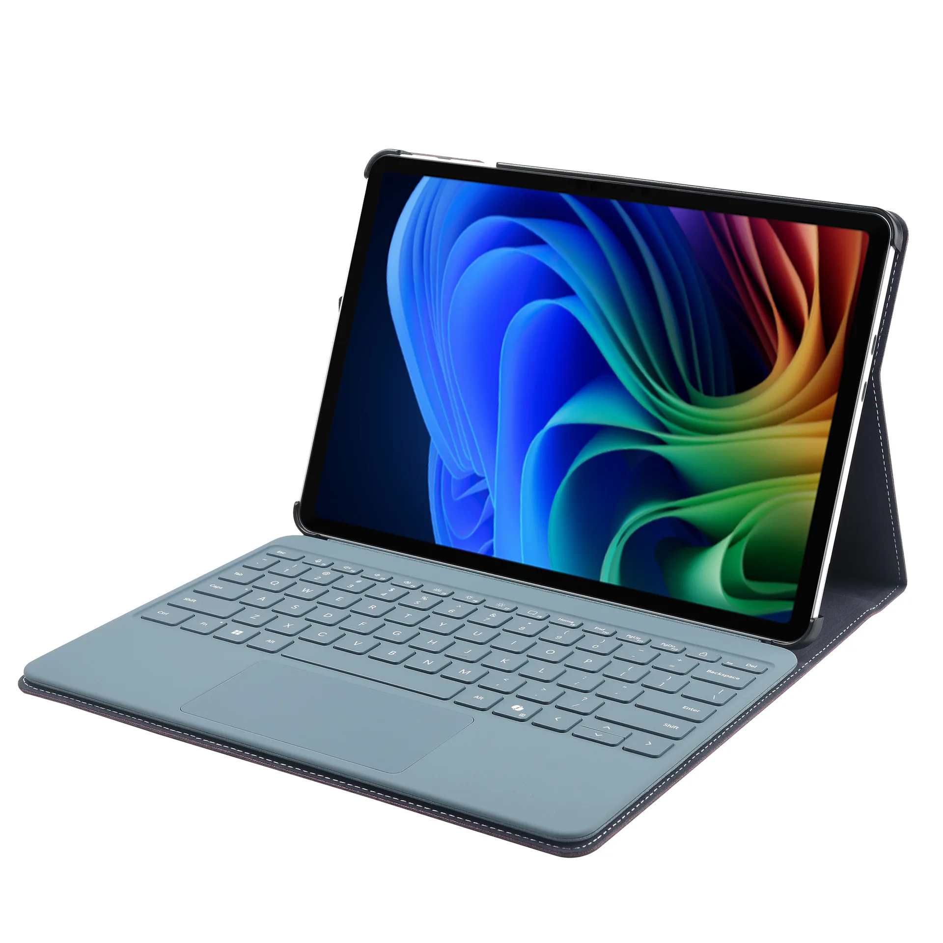 product laudtec customize business leather shockproof flip tablet cover foldable anti drop protective case for microsoft surface pro 12-5