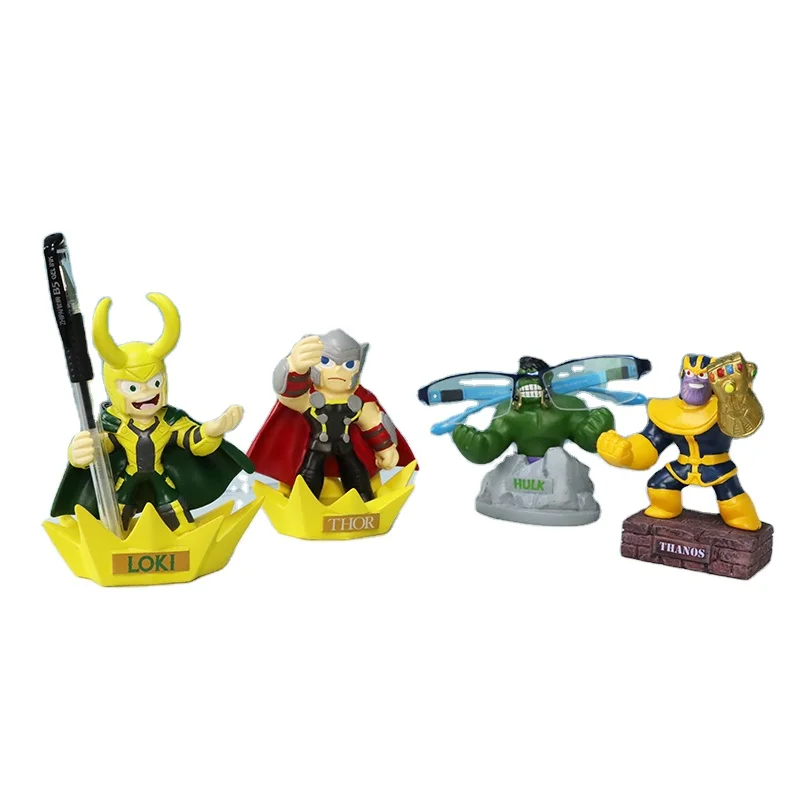 Eylem Figürleri Rezine Elini Kazanır El Sanatları Özel Toplu Süper Kahraman Kalem Gözlük Tutucu Figür Film Periferik Souvenir Ürünler