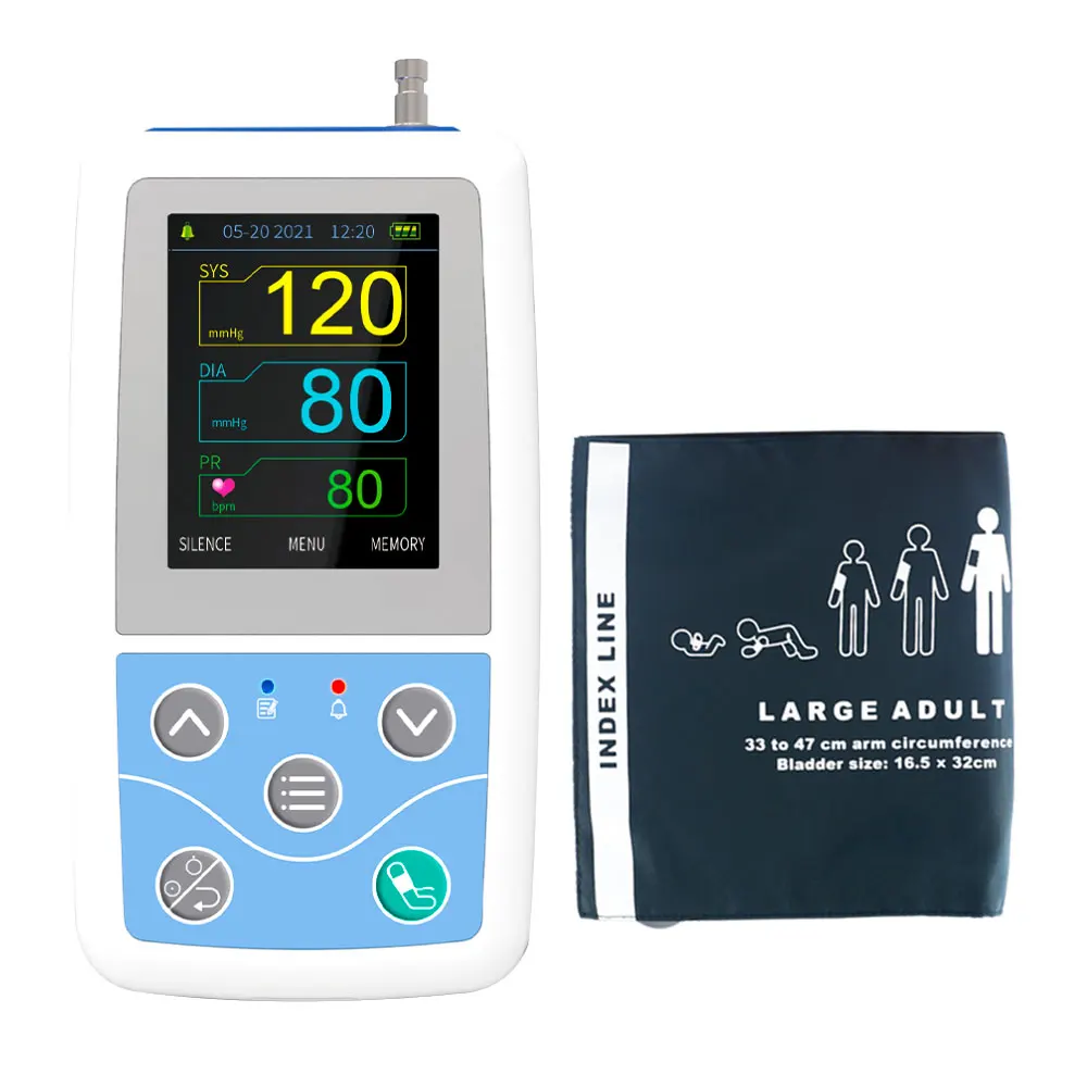 CONTEC CE CONTEC ABPM50 Portable Handheld 24 Hour Holter Blood Pressure Monitor Bt