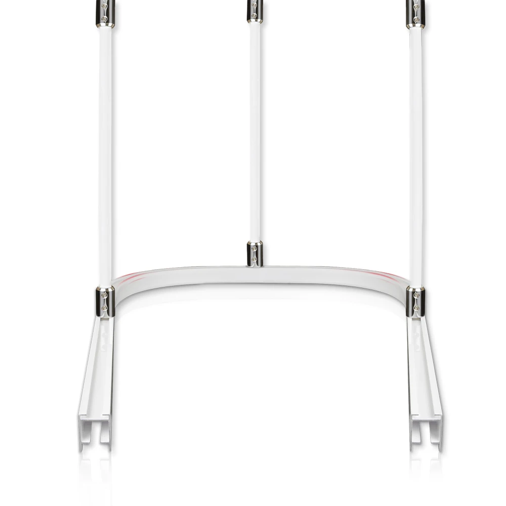 Ceiling Mounted Hospital Track Window Customized Manual Flexible Silent Aluminum Electrophoresis Pvc Strip Curtain Hanging Rails
