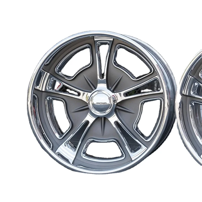 Forged 2-Piece Custom Polished 5x114.3 5x130 5x120 For C8 Ferrari Chevy Alloy Deep Lip 16-26 Inch