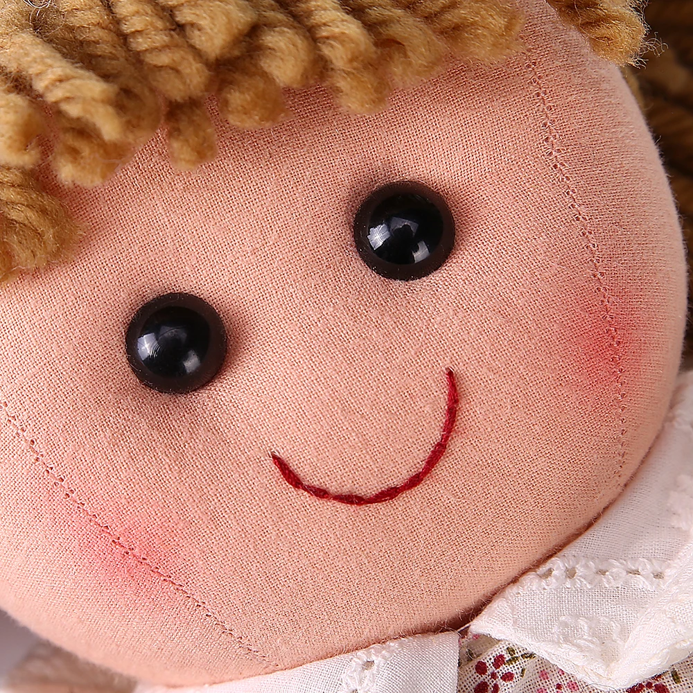 Оптовая продажа мягкая плюшевая тряпичная кукла чистая с розовым платьем дешевая индивидуальная принцессы для