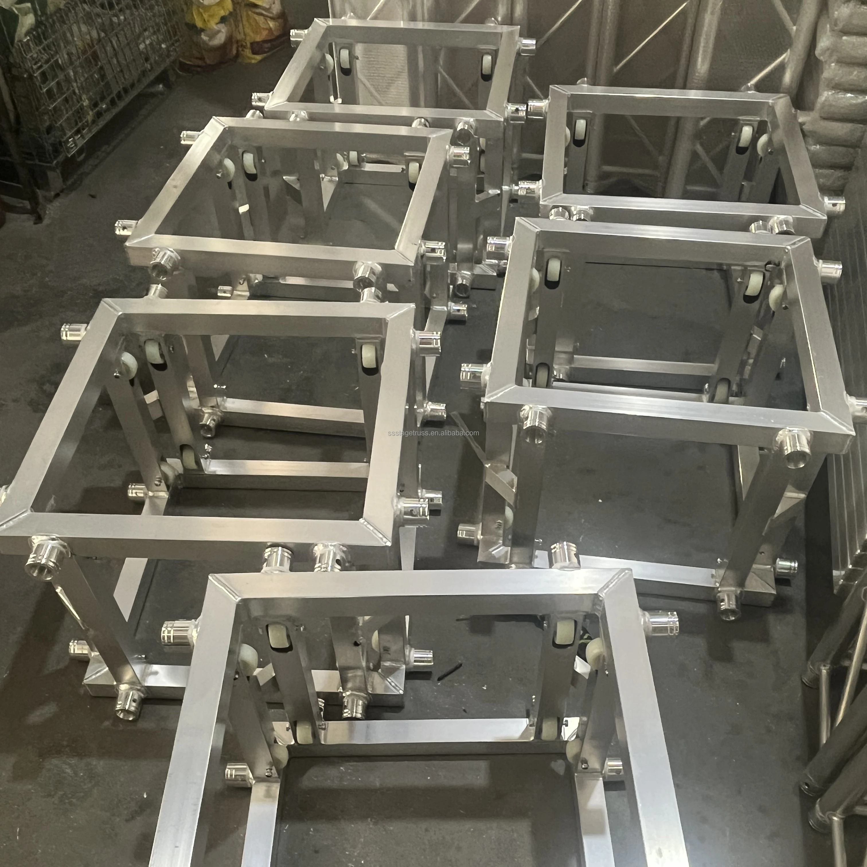 Aluminum Sleeve Block Spigot Truss Lifting System Accessories 500x500mm