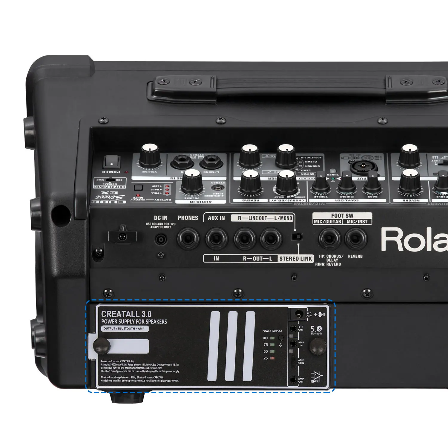 【美品】ROLAND Cube Street EX 50W ②+ 収納ケース付 楽天市場】Roland CUBE STREET EX(ソフトケース付き)電池駆動