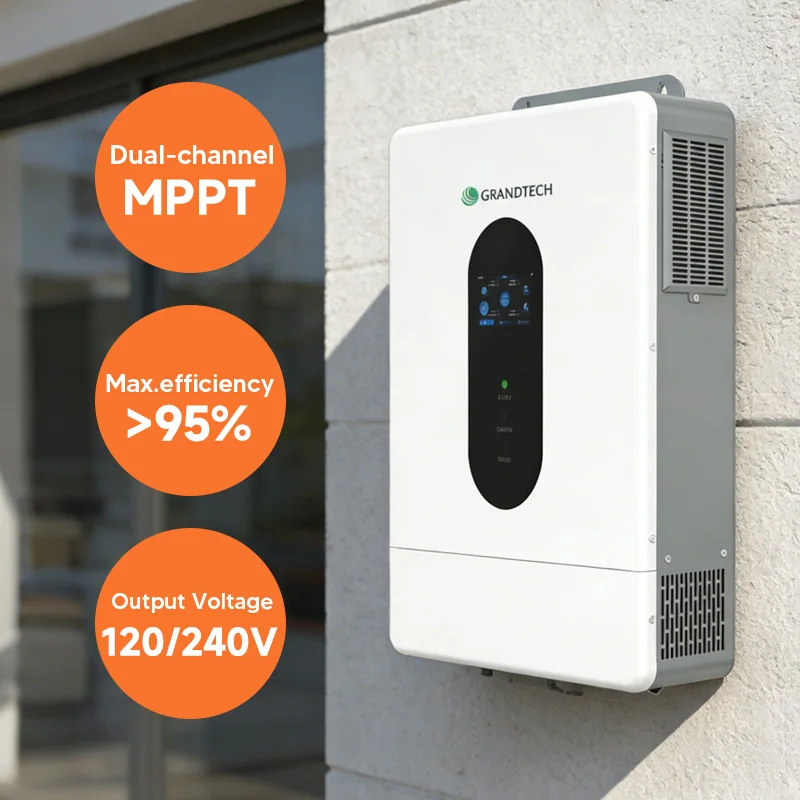 Conjunto de inversor solar híbrido de 48 V; inversor solar de 6000 W con función WiFi; inversores solares híbridos fuera de red de 3 kW, 4,2 kW, 5 kW, 6,2 kW, 10 kW y 12 kW para uso doméstico