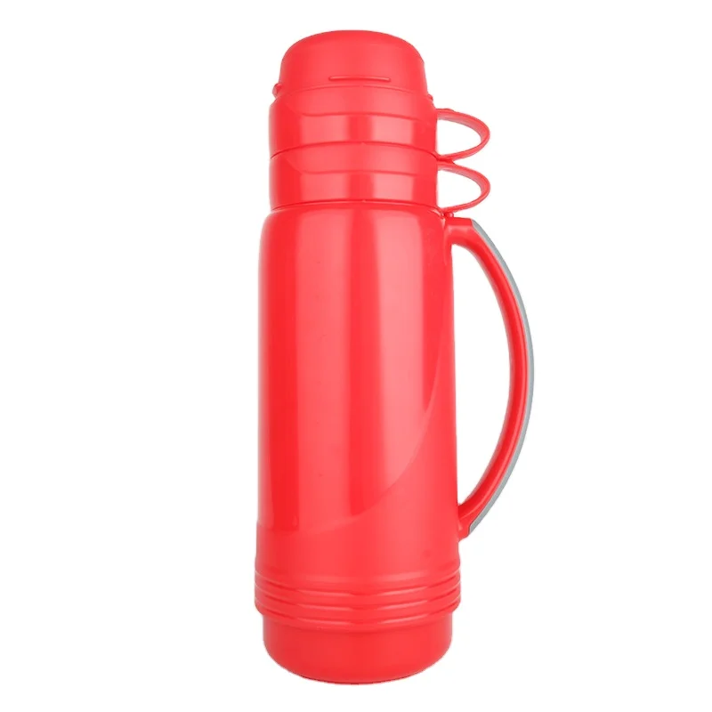 1.8L flask camping vacuum hot cold tea drink bottle & cups glass lined insulated