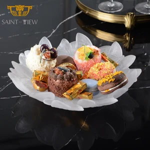 Reusable White Color Pure Style Party Wedding Decor Christmas Valentine Halloween Charger Plates Ramadan Decor