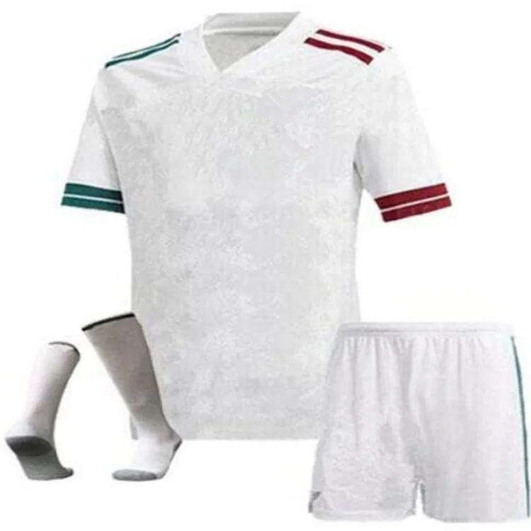 Mexico 2021 Home Soccer Jersey Whole Kit(Shirt+Short+Socks) Black