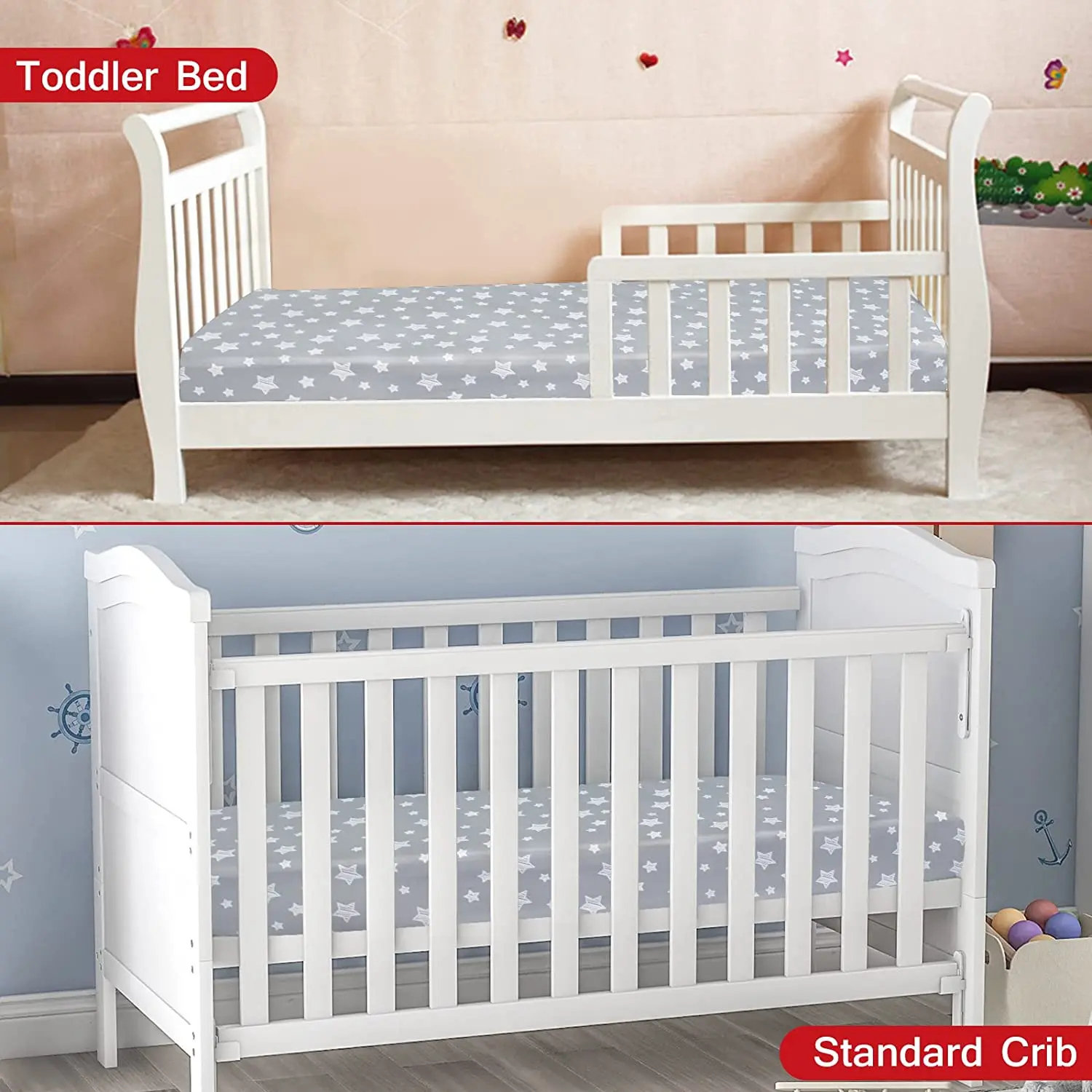 Factory Support Customize Stretchy Mini Crib Sheets Soft And Breathable