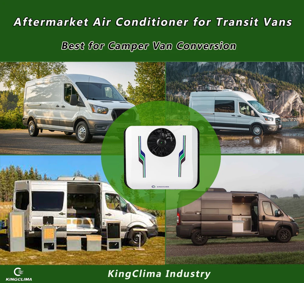 Kingclima 12v 24v Electric Semi Truck Ac Units Van Truck Air