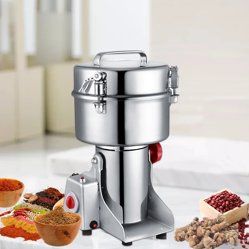 Moulin à Café Électrique Puissant 150W - 22000 RPM - Acier Inoxydable - Broyage Parfait Pour Café, Épices & Noix (50g Max) - Compact & Élégant