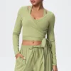 lime green long sleeves