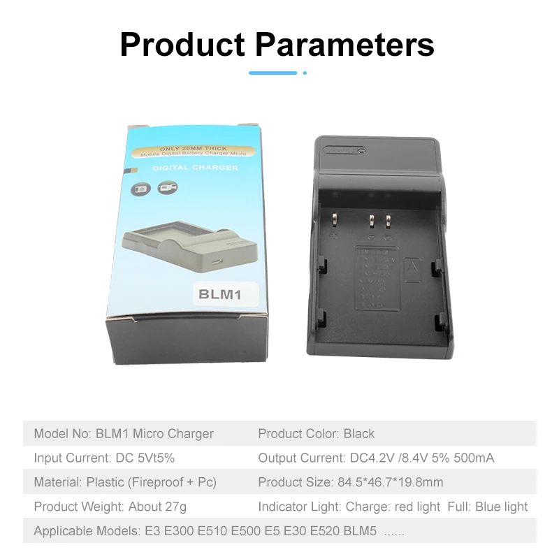 2.4Ah Battery & Charger For PS-BLM1 BLM-1 Olympus Evolt E-1 E-3 E-30 E-300 E-330 | Australia