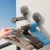 Milk white- suction cup telescopic clothes drying rod