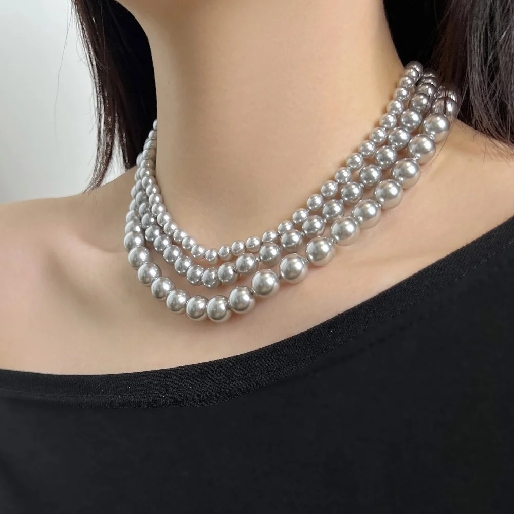 KAKODIY Elegance Fine Jewelry Necklace 925 Sterling Silver 6mm Round Pearl Necklace Daily Wear Jewelry Accessories for Women detail 1