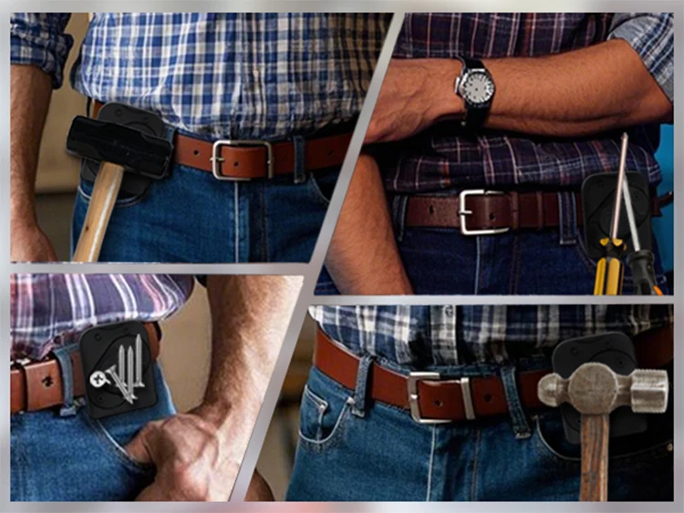 Heavy Duty Magnetic Tool Organizer with Belt Clip,Adjustable Tool Holster, Wrench,Screwdriver,and Drill Bits-Durable Tool
