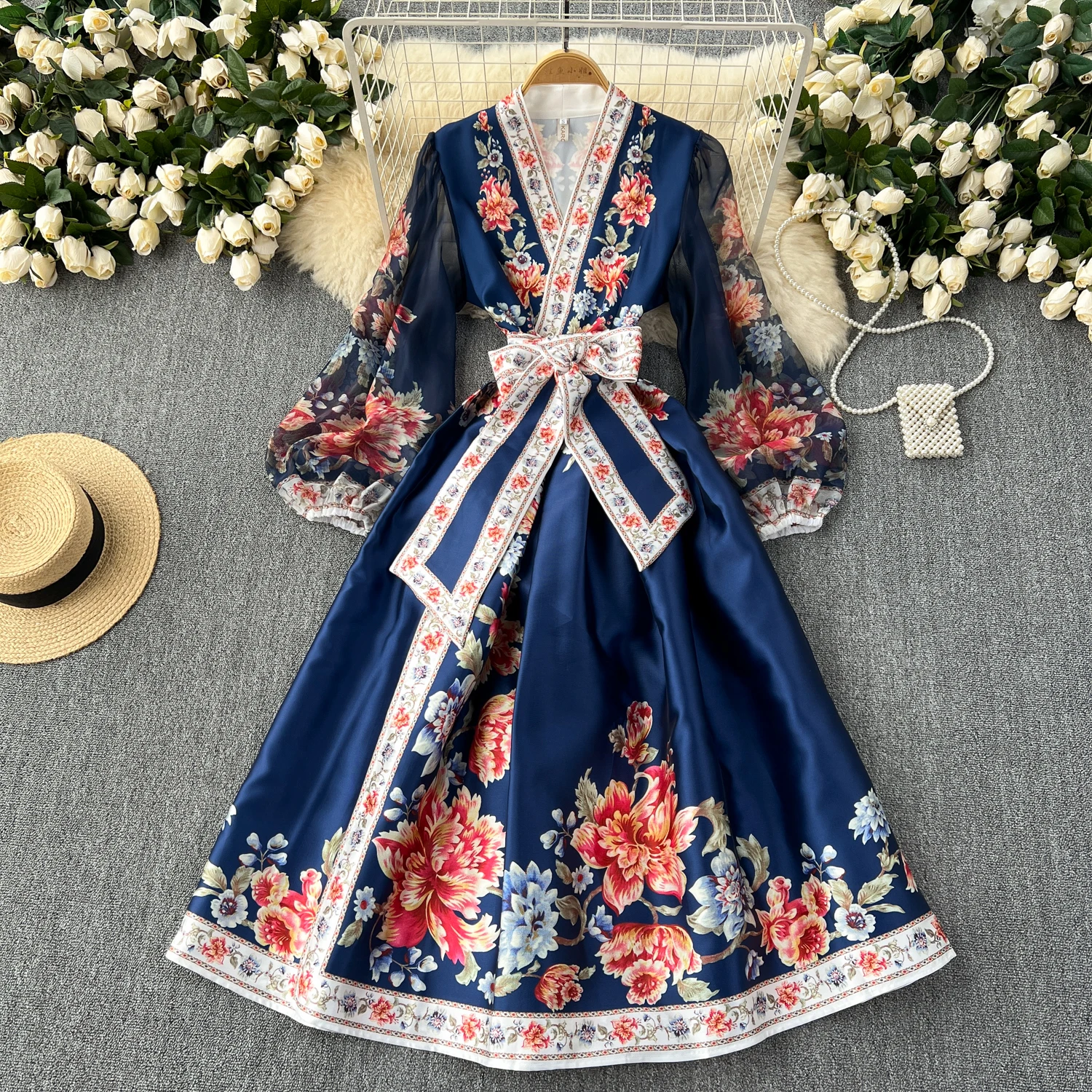 elegant birthday dresses for women Cowl Neck Satin Prom & Bridesmaid gown Vintage Retro Formal Curve Gala Dress main image 0