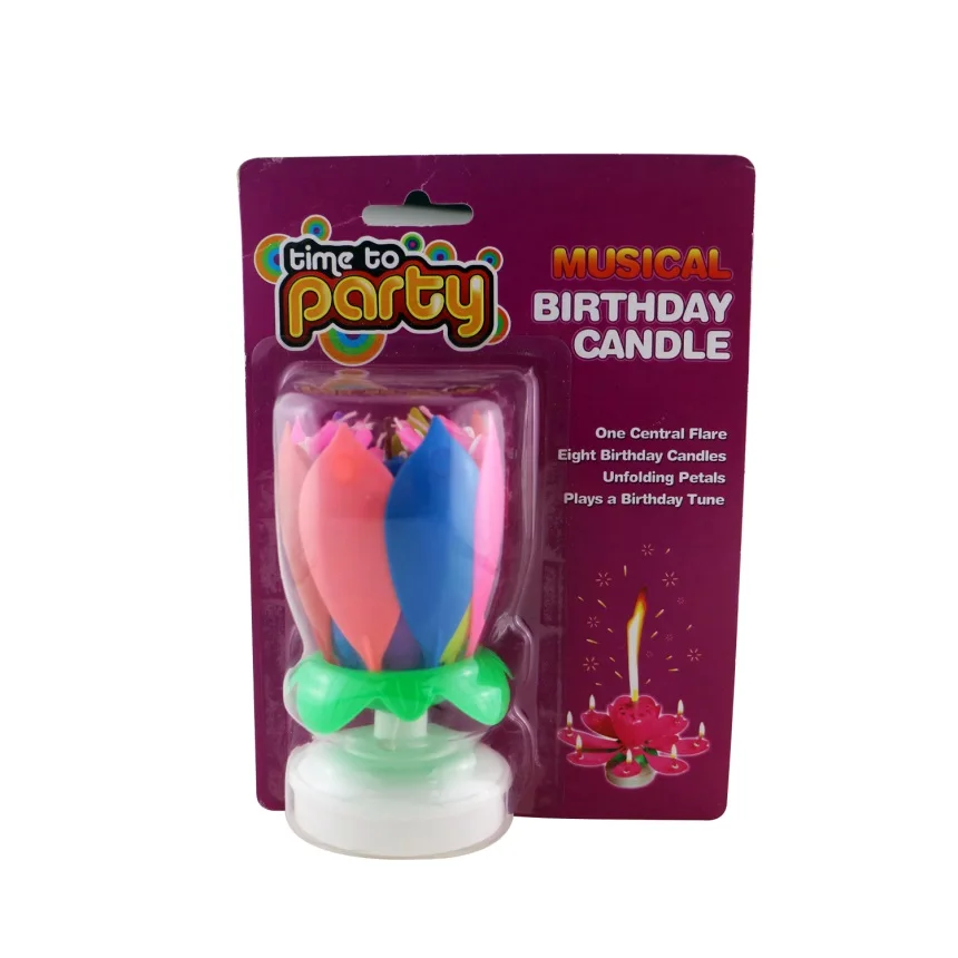 Auto Open Up Birthday Candles/musical Flower Birthday Candle Buy