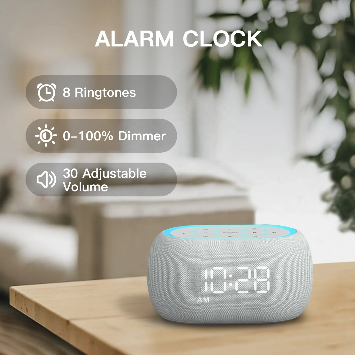 HiFiD White Noise Machine 21 Relaxing Sounds 7 RGB  Night Lights Sound Machine Alarm Clock with BT Speaker for Kids Adults