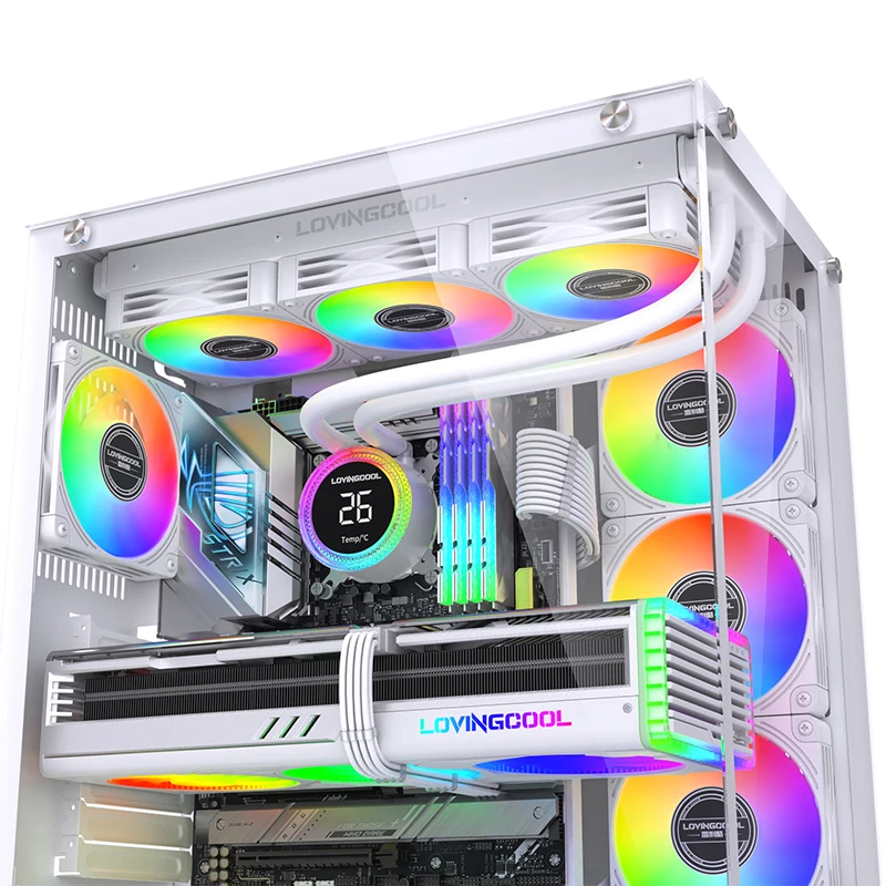 Lovingcool 2024 AIO CPU Cooler - 360 Liquid Cooling Row