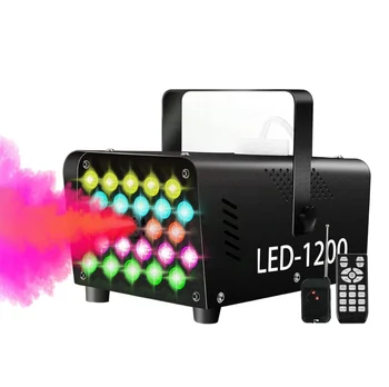 500W Mini Stage Fog Machine with DMX512 Remote Control LED RGB Smoke Machine for Wedding Party DJ
