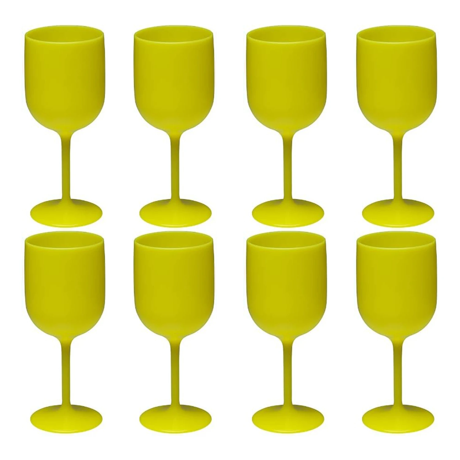 Wholesale 16oz 480ml Stemless Tritan/PET Plastic Wine Glasses Minimalist Style for Party Use White Flutes & Coupes with Custom Logo