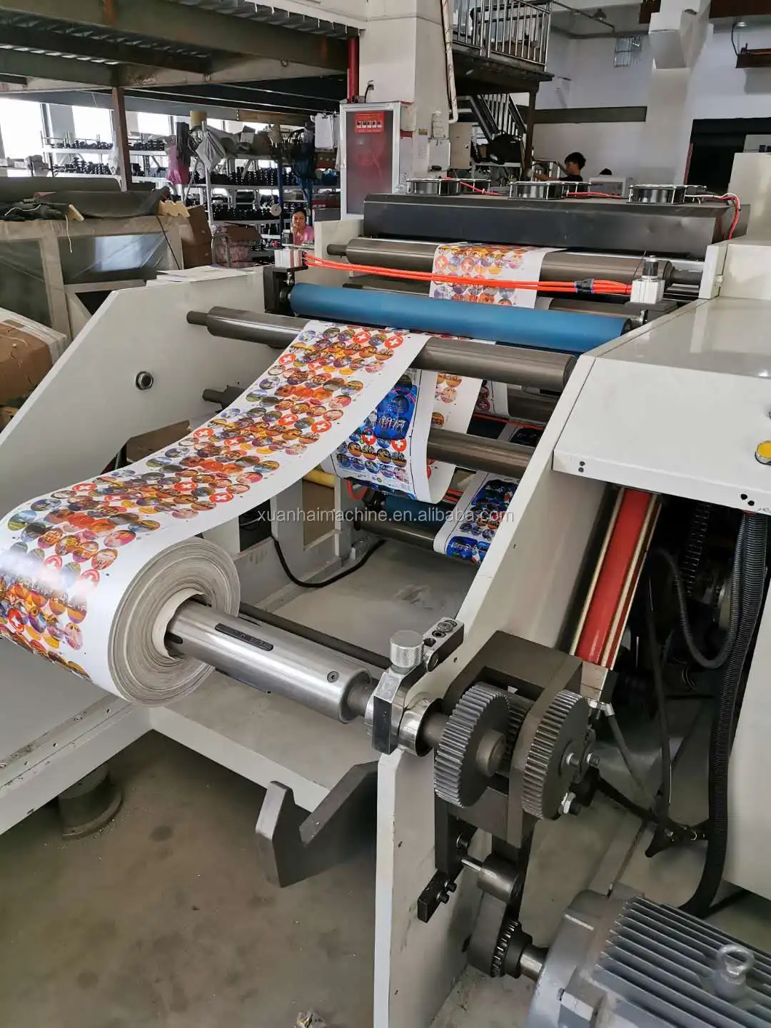 Sticker Label Printing Machine Example Automatic Flexographic Sticker Label Printing Machine for Plastic Bag ...