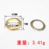 Round-edged eyelet gold 25mm