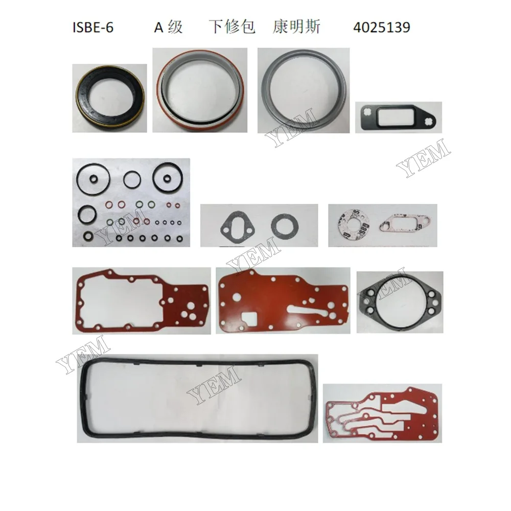 Full Gasket Kit 4025139 4025138 4089781 Fit for ISBE-6 Engine 2