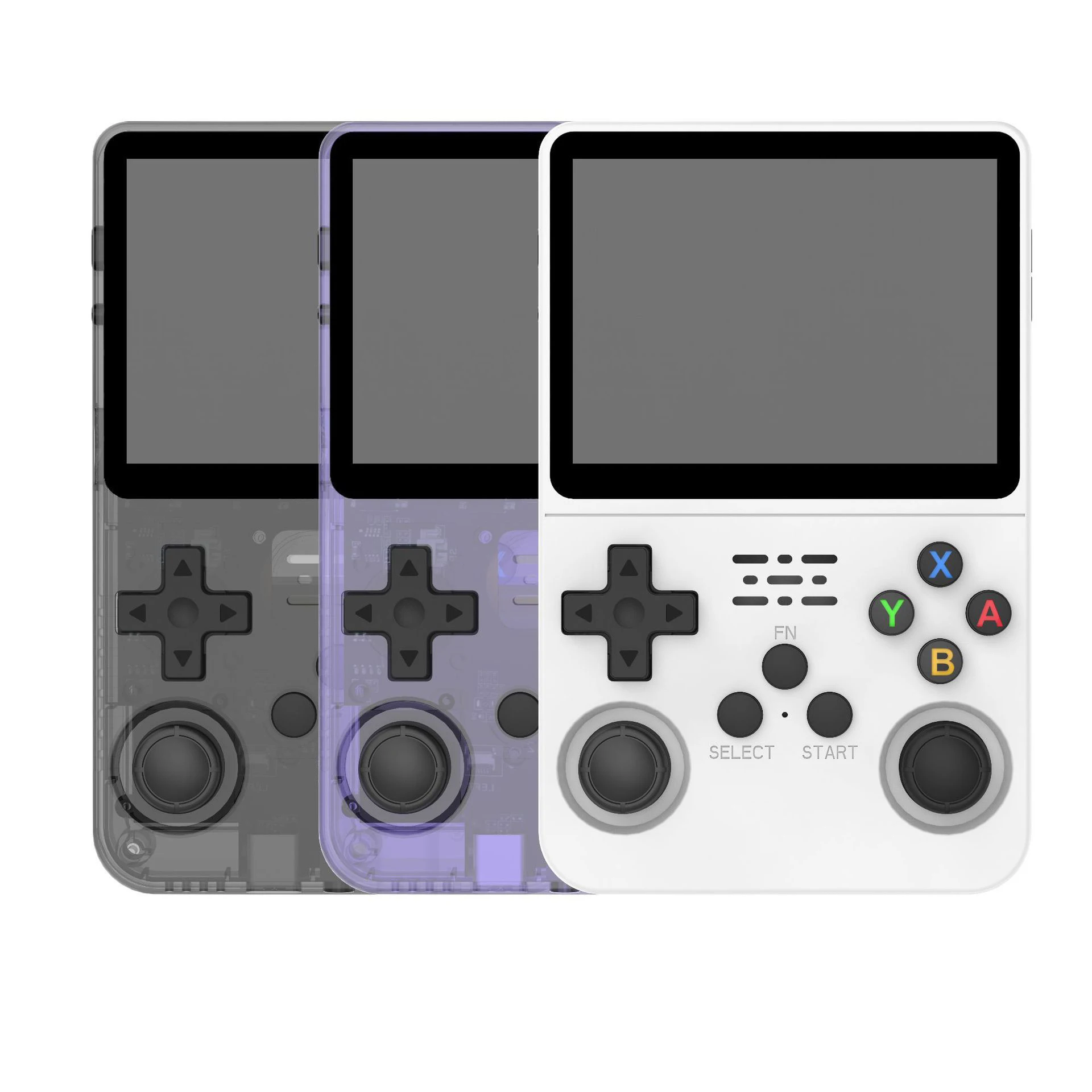 R36S - Consola De Juegos Retro De Mano De 64 GB, Más De 15000 Juegos Clásicos Integrados, Sistema Linux Con Pantalla IPS MIPI HD De 3.5 Pulgadas, Dispositivo Portátil Para Juegos