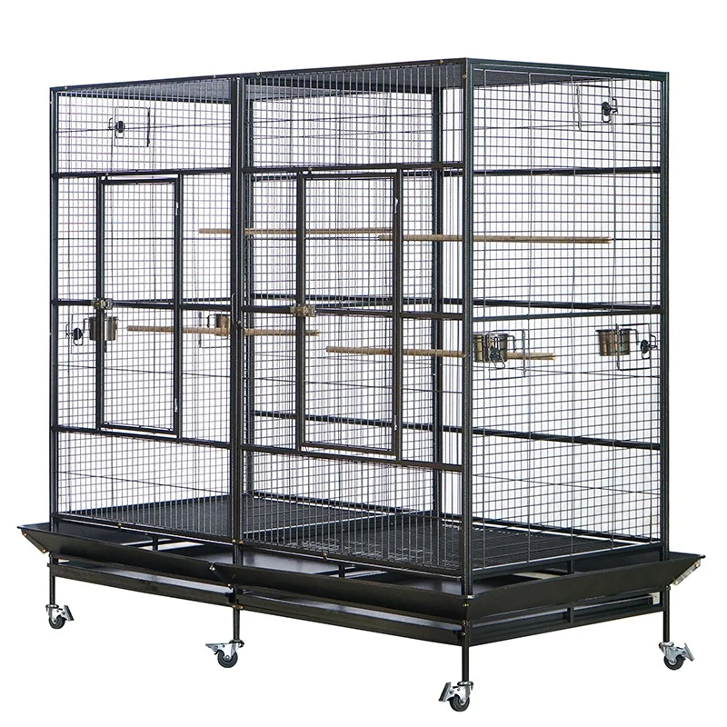 Modern Extra Large Metal Bird Cage for Golden Pheasant Parrots Economically Priced with Snap Button Closure for Weddings