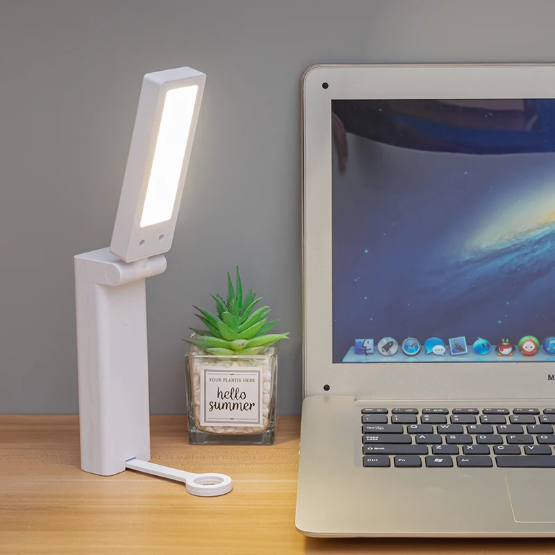 1200 Mah Handheld Charging Multi Functional Small Desk Lamp for Learning Folding Portable Magnetic Three Gear Dimming Study Lamp