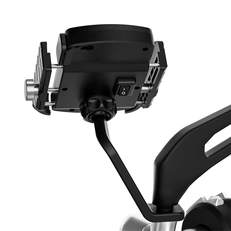 15w High Quality Metal Waterproof Motorcycle 2 In 1 Wireless Charger