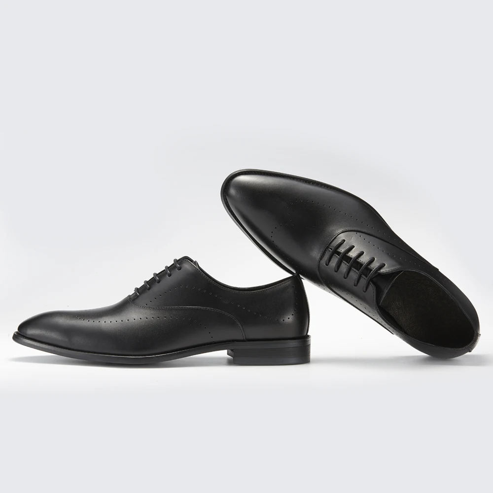 Elegant Business Genuine Leather Oxford Shoe Top Layer Cowhide Soft