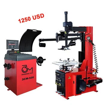 Hot sale factory price for Full automatic 24" tire changer & Tire bancer Swing Arm Tyre changing Wheel Balancing machine