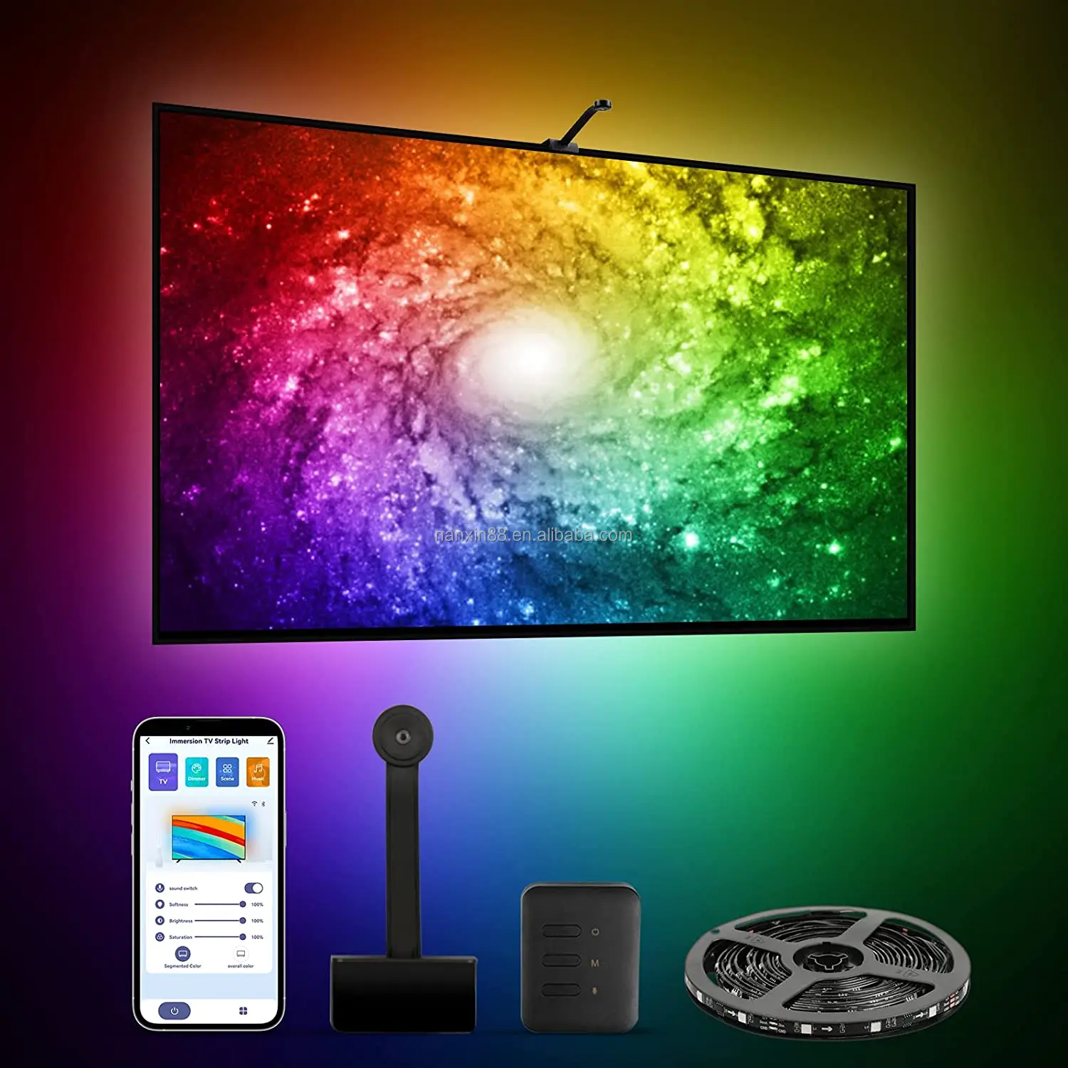 Immersion Tv Led Backlights with Camera Work with Alexa google Assistant