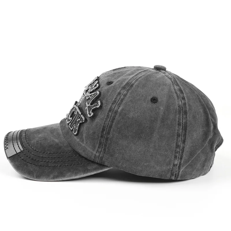 Cotton Twill Cotton Baseball Cap Vintage Adjustable Dad Hat Washed