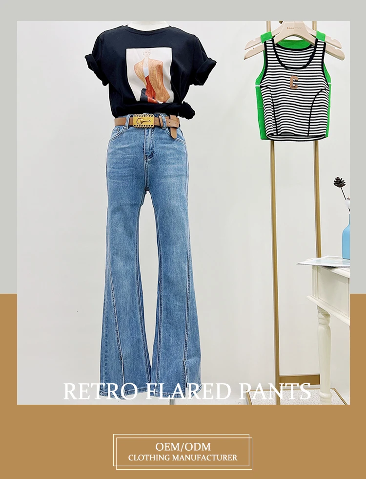 distressed bell bottom jeans wholesale