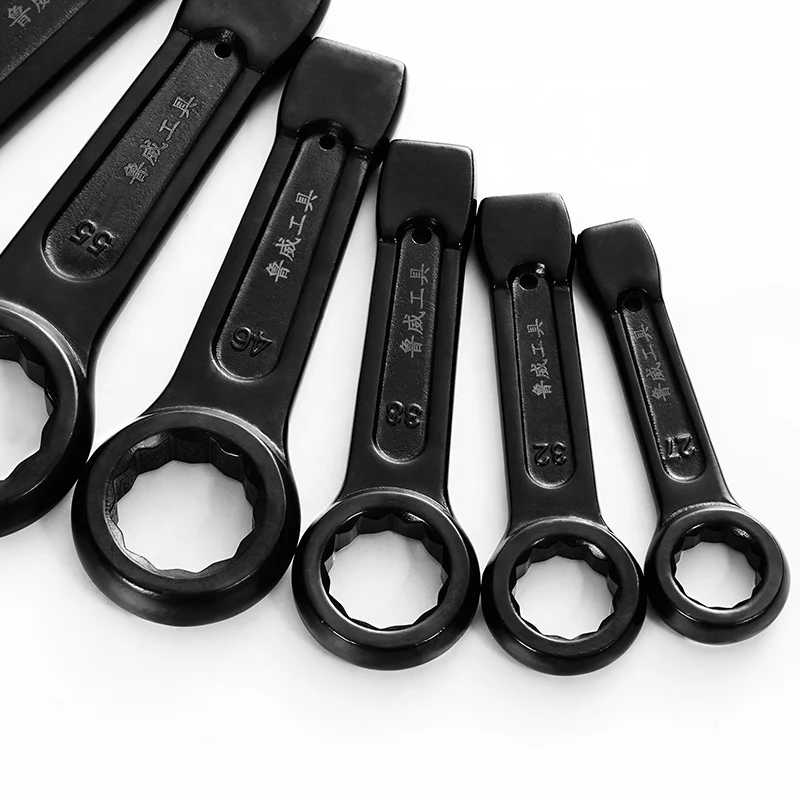 OEM Drop-Forged 24Mm to 125Mm Hammer Impact Box Single Open End Ring Slogging Wrench Spanner