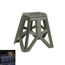 Portable folding stool square camping plastic stool outdoor recreational fishing stool