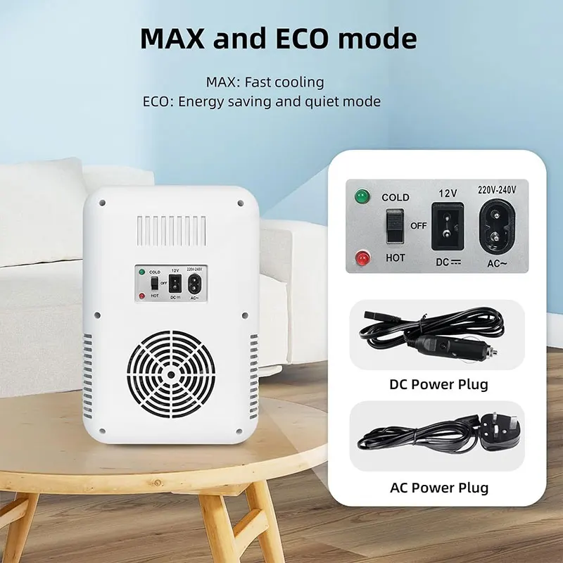 Popular 8L Custom Portable Home Cosmetic Makeup Fridge Refrigerator Beauty Mini Fridge With Mirror Led Light