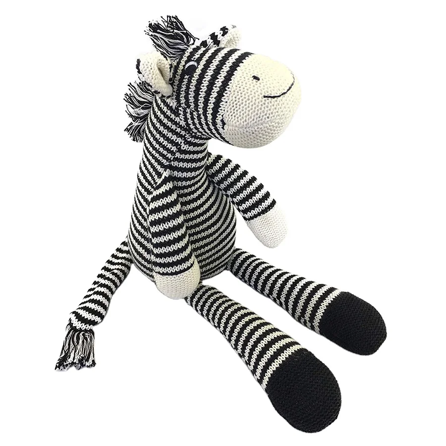 A121 Hand Knitted Zebra Stuffed Animal Plush Toy Black White Soft Handmade  Soft Knitted Plush Toys - Buy Knitted Plush Toys,Hand Knitted Zebra Stuffed  Toys,Stuffed Animal Plush Toy Knitted Product on 