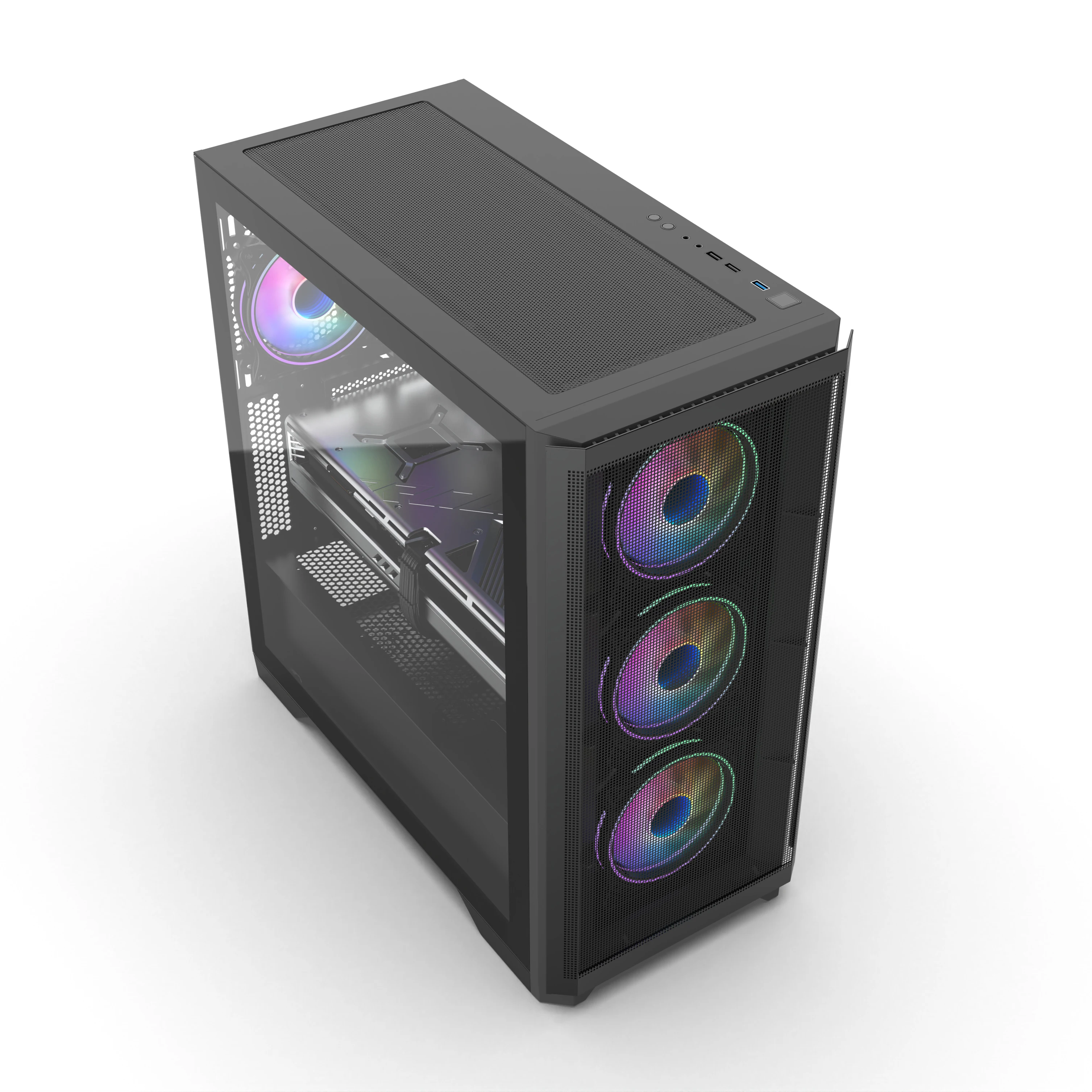 2023 Top Brand Good Quality Gaming PC Case with Mesh Front Panel
