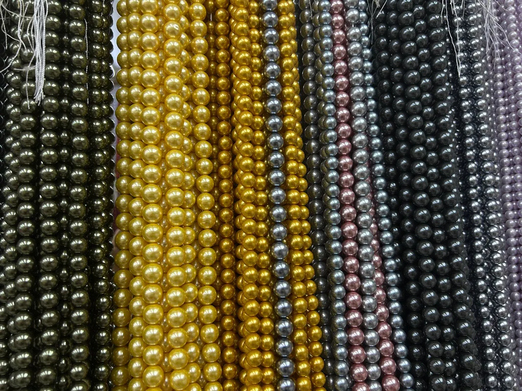 Оптовая продажа Лидер продаж круглые жемчужные бусины для изготовления ювелирных изделий