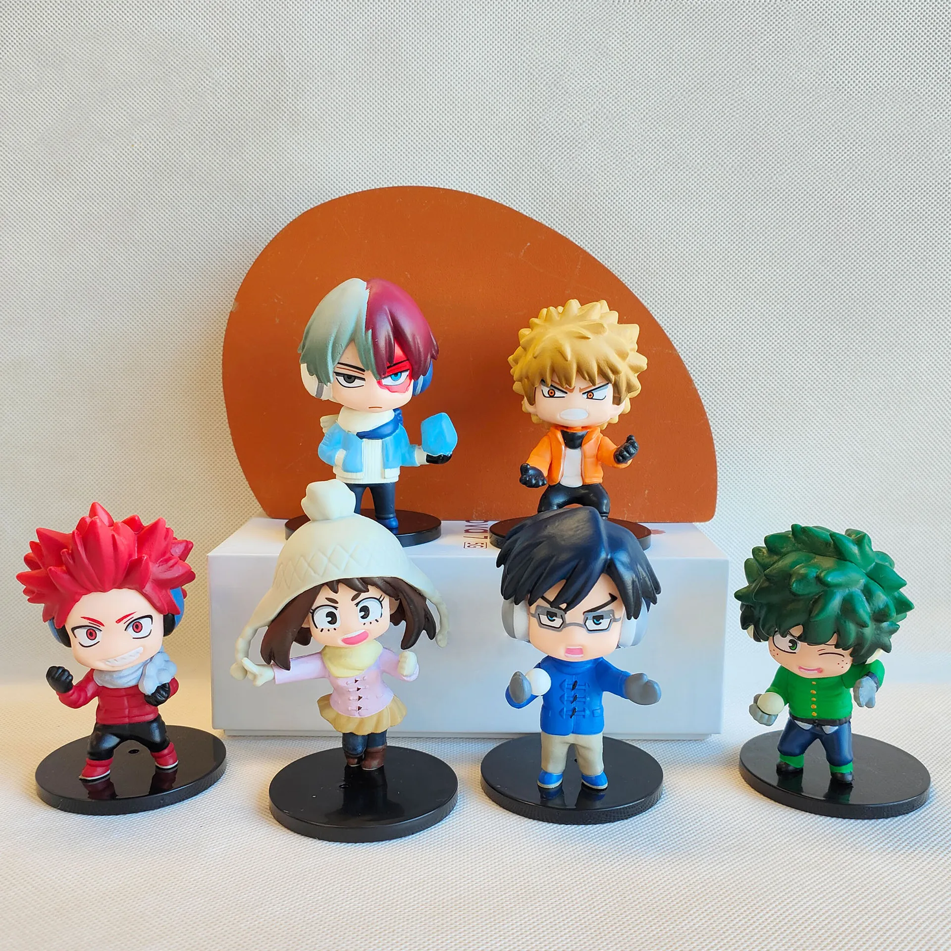 Diohauxi MHA Anime Figuren Set - Bakugou & Todoroki 10cm - Desktop Dekoration My Hero Academia