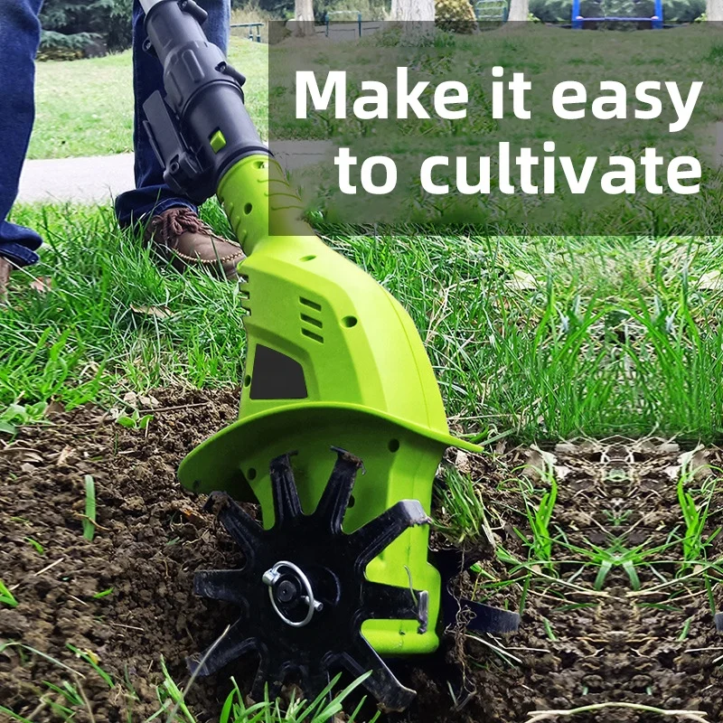Mini Small Garden Plow Power Hand Tiller Cultivator Rotary Tiller Tool