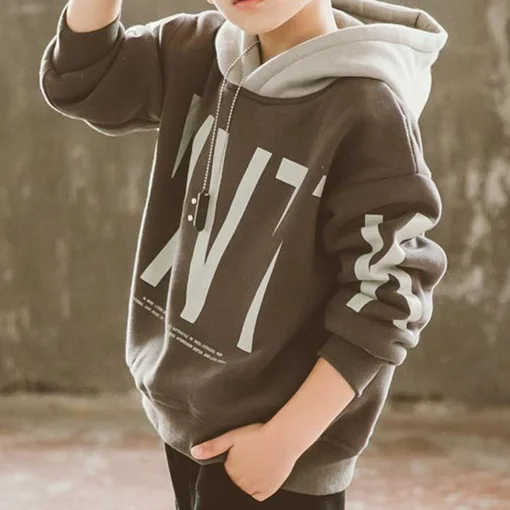 brown hoodie kids