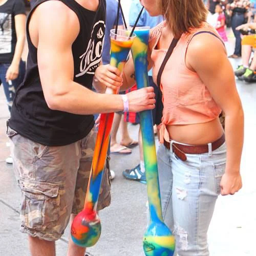 100 унций, Кружка для замороженного напитка с длинным горлышком, кружки для вечеринки в дворе, пластиковые кружки для пива с крышкой