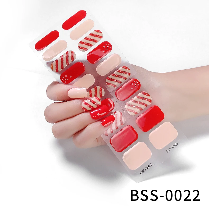 Beautysticker Wholesale Semi Cured Gel Nail Strip Stickers Non-toxic ...