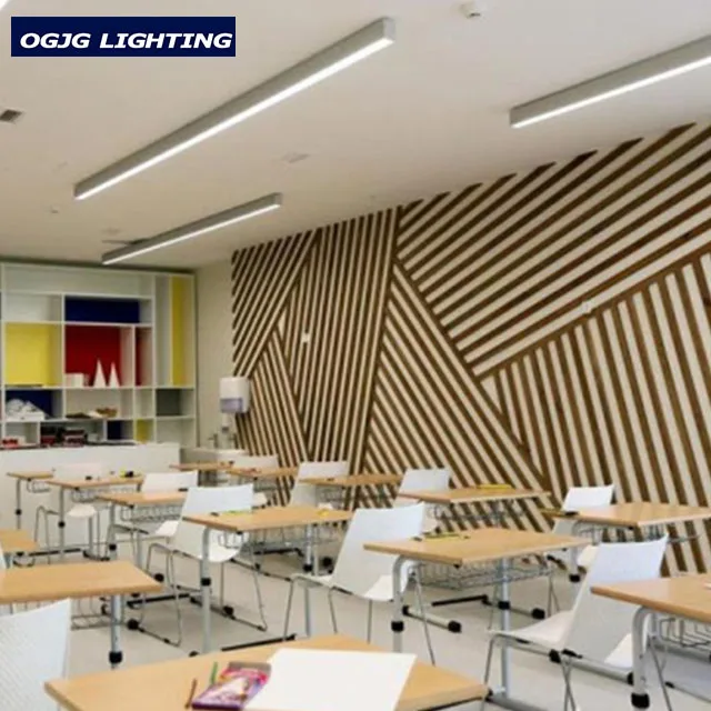 4-футовый 40 Вт подвесной светильник с алюминиевым корпусом, светодиодная линейная осветительная арматура